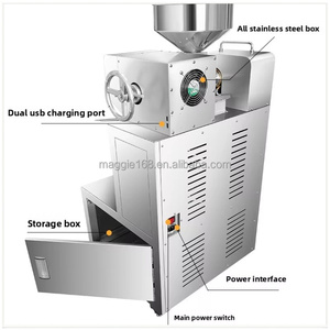 Prensa de <span class=keywords><strong>Aceite</strong></span> de Semillas de Lino Casera de 220v/2500w para Extraer <span class=keywords><strong>Aceite</strong></span> de Colza, Prensa de <span class=keywords><strong>Aceite</strong></span> de Tornillo con Capacidad de 13.5kg/h - Product Image 4