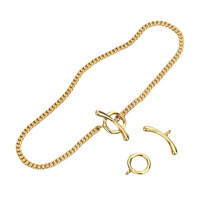 Fermoirs OT en argent sterling S925, connecteurs plaqués or 14 carats, fermoir à bascule pour collier et bracelet, accessoires pour la fabrication de bijoux