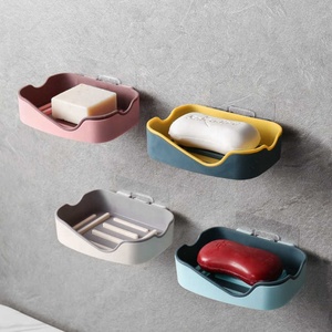 กล่องสบู่แบบไม่ทำเครื่องหมายที่ระบายน้ำที่วางสบู่ที่ติดผนังกล่องสบู่แบบสด RS-7553สต็อก - Product Image 5