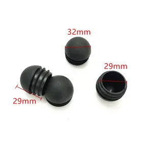 Plastic Plugs For Screw Holes Square Round Insert Thread Nut cover Tube End Cover 32MM round head plug