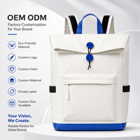 Sac à dos d'affaires personnalisé avec logo, sac de camping extérieur, sac à dos promotionnel de voyage à enroulement pour ordinateur portable