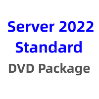 Clé de licence complète pour serveur 2022 STD, version originale de Windows Server 2022 Standard 64 bits, DVD, version anglaise, activation en ligne, logiciel