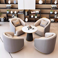 Canapé individuel de réception et de consultation pour bureau de vente, canapé de luxe décontracté pour bureau professionnel, canapé de salon pour hall d'hôtel.
