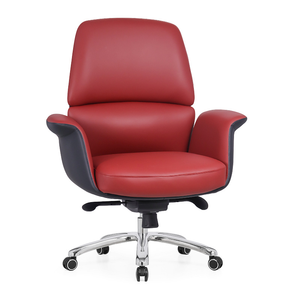 Muebles de oficina Sillas para visitantes Leader PU Manager Silla de oficina Silla de cuero giratoria ergonómica ejecutiva de cuero - Product Image 2