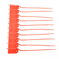 Sello de seguridad de plástico US-PS210F de 210 mm para equipaje de viaje, precinto de cremallera desprendible