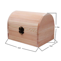 Benutzer definierte Holz Handwerk Aufbewahrung sbox Schatzkiste Schmuck Aufbewahrung organisator Unfertige Holzkiste für Geschenke