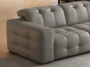 Divano Reclinabile Elettrico in Vera Pelle Personalizzabile, Stile Minimalista Italiano per Soggiorno - Product Image 5