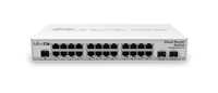 MikroTik CRS326-24G-2S+IN Cloud Router Switch 24xGigabit RJ45 2xSFP+ 10G Port Desktop Managed Network Switch untuk LAN Perusahaan