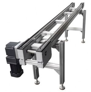 Convoyeur à chaîne automatique 380V haute qualité à double vitesse gauche/droite avec unité de courbe et unité de levage motorisées pour la circulation sur ligne d'assemblage - Product Image 1