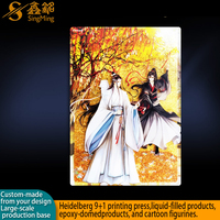 Porte-clés pendentif personnalisé en acrylique Anime avec bloc shaker à paillettes liquides, estampage à chaud, impression offset, support NFC, fabrication OEM