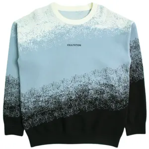 Custom Clothing Manufacturers Tie Dyed Knit Sweater Crew Neck Knitted Pullover Men's Sweater