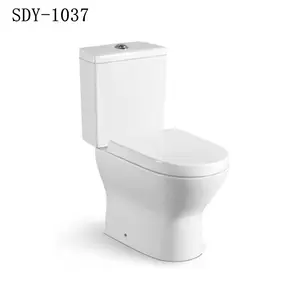 चीनी मिट्टी सेनेटरी वेयर दो टुकड़ा wc पोर्टेबल शौचालय का कटोरा प्रकार के पानी कोठरी