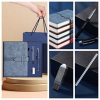Set de Regalo de Cuaderno con Grabado, Bolígrafo y USB, Personalizable con Logotipo, Venta al Por Mayor, Artículos de Oficina Corporativos Personalizados