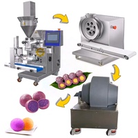 Machine automatique de fabrication de boules de dattes protéinées à petite énergie Noix de coco Sésame Dates Chocolat Bliss Ball Nastar Machine à incruster