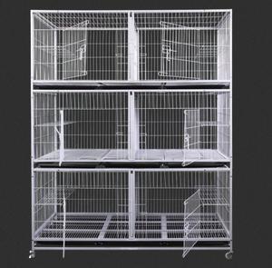 Cage multicouche en fer moderne pour animaux de compagnie avec motif solide respirant pour chats et chiens - Product Image 1