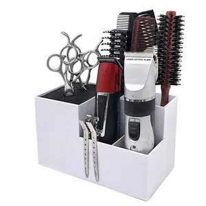 Multifunktions-Scheren-Steckschrank große Kapazität Friseur-Werkzeug-Speicherbox Haarsalon Barbier Kamm-Clips Regal Scherenhalter