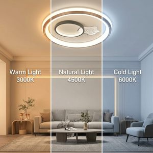 Lampada <span class=keywords><strong>da</strong></span> Soffitto LED Moderna a Forma di Farfalla, Plafoniera con Doppio Anello Offset, Decorazione Creativa per Cameretta, Soggiorno e Camera <span class=keywords><strong>da</strong></span> Letto - Product Image 3
