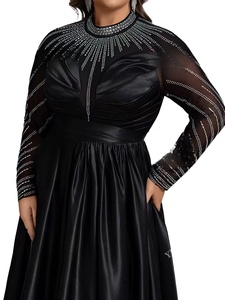 Robe <span class=keywords><strong>de</strong></span> bal élégante pour femmes, printemps, États-Unis, <span class=keywords><strong>Europe</strong></span>, longueur au sol, <span class=keywords><strong>luxe</strong></span>, décoration à sequins, traîne balayante, vintage, soirées, nouveauté - Product Image 4