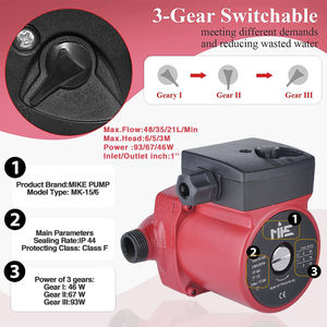 Pompe de Circulation électrique haute pression RS15-6 230v domestique à faible bruit petite pompe de Circulation à trois vitesses pour le chauffage de l'eau chaude - Product Image 3