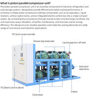 Machines de réfrigération automatiques Compresseur à piston haute température Unité de compresseur Bitzer pour entrepôt de stockage alimentaire