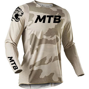 <span class=keywords><strong>Camiseta</strong></span> de Ciclismo de Montaña de Secado Rápido, Manga Larga, para Descenso, Camuflaje, Transpirable - Product Image 4