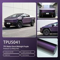 Film de protection de voiture TPU mat violet nuit, épaisseur premium, anti-jaunissement, anti-rayures, haute qualité