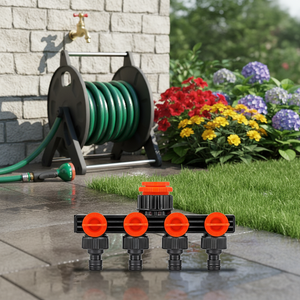 <span class=keywords><strong>Robinet</strong></span> de jardin à une entrée et quatre sorties, connecteur de <span class=keywords><strong>tuyau</strong></span> d'irrigation en ABS, fileté 1/2'' pour l'arrosage de la cour, le lavage des fleurs et des voitures - Product Image 6