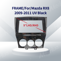 Cadre de voiture Meihua pour Mazda RX8 2009-2011, autoradio, façade DVD, stéréo, panneau CD, kit de garniture, installation facile avec câble