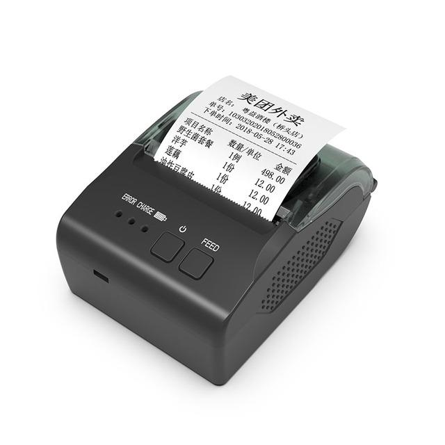 58mm Portable MINI Thermal Ticket Printer Fast Speed Handheld Android Pocket Printer for Supermarket