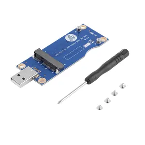 Mini PCI-E Ke USB Adapter dengan Slot Kartu SIM untuk Modul WWAN LTE Kartu PCIE Mini Ke USB 2.0 Desktop PC Mendukung Kartu SIM 6Pin 8Pin