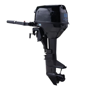 Moteur hors-bord à essence 2 temps à arbre long 9,8 CV, refroidi par eau, neuf pour bateau marin - Product Image 1