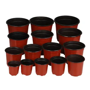 1 Gallon Flexibele Plantenkwekerij Potten Verdikte Zacht Plastic Zaailing Potten Zaad Startpot Bloemplant Container Voor Succulent