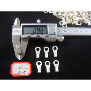 ขั้วต่อสายไฟแบบวงแหวน Han Yi OT4-5 ทองแดง 4 AWG หนา 1.0 มม. สำหรับเชื่อมต่อสายไฟ - Product Image 1