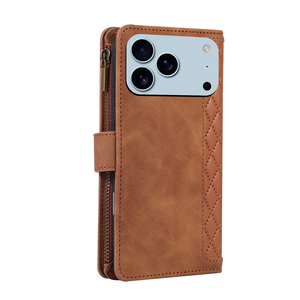 9 porte-cartes en cuir PU pour iPhone 17 16 15 14 13 12 11 Pro <span class=keywords><strong>Max</strong></span> Plus 16e 8G 7G Zipper Business Back Covers - Product Image 2