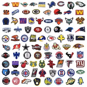 Squadra sportiva NFL shoe charms per la squadra sportiva hooston pvc charm charm nfl mlb