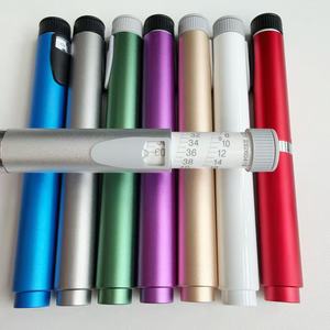 Reusable Insulin <b>Pen</b> Injector 3ml Cartridge Compatible Multi Color Custom Logo Metal Cap Adjustable Dose Dial <b>Refillable</b> <b>Pen</b> - Product Image 6