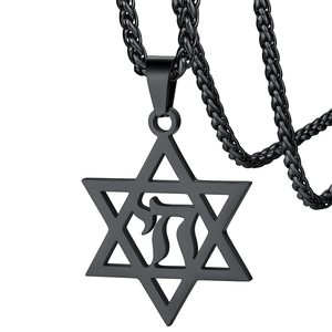 Nuevo Collar con Colgante de la Estrella de David, Símbolo Judío, Amuleto Árabe, Collar de Acero Inoxidable para Hombre, para Mi Hijo, 2026 - Product Image 6