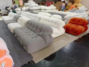 Sofá de Lujo de Diseño Nuevo para el Hogar, Muebles de Sala de Estar de Hotel, Sofá Individual de Terciopelo de Mohair, Sofá de 3 Plazas, Sofá Hippopotamus <span class=keywords><strong>Soriana</strong></span> - Product Image 3