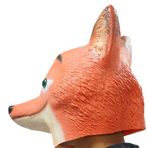 Mascarilla <span class=keywords><strong>de</strong></span> látex con cabeza <span class=keywords><strong>completa</strong></span> <span class=keywords><strong>de</strong></span> zorro para Cosplay, máscara <span class=keywords><strong>de</strong></span> <span class=keywords><strong>película</strong></span> con cabeza <span class=keywords><strong>completa</strong></span>, accesorios realistas para fiesta <span class=keywords><strong>de</strong></span> Halloween - Product Image 3