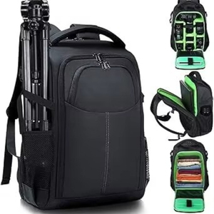 Sac à dos pour appareil photo, échantillon gratuit, grand sac photo étanche pour DSLR/SLR, compatible avec ordinateur portable jusqu'à 15 pouces, avec support pour trépied - Product Image 3