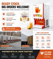 Machine à jus de fruits commerciale, distributeur de boissons froides à 4 robinets, machine à distribuer des boissons aux fruits pour café, hôtel