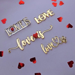 Decoraciones acrílicas para pasteles con diseño de miel y dulzura, en forma de corazón para el Día de San Valentín, estilo Instagram. - Product Image 2