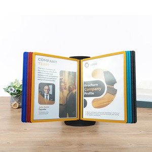 10-túi A4 grey PP ABS tài liệu hiển thị đứng cho văn phòng bàn nộp hồ sơ sản phẩm - Product Image 4