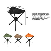 Tabouret de camping pliable, chaise de pêche portable pour le camping, la randonnée, le golf, la chasse, le jardinage en plein air, les voyages et la plage