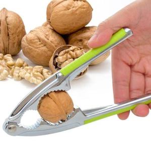 Alloy Walnut Cracker With Green Handle Household Nut <b>Sheller</b> For Walnuts And Hazelnuts - Product Image 1