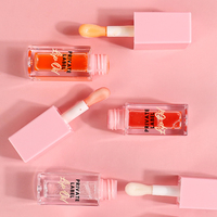 Huile à lèvres teintée fruitée non collante : hydratation intense et effet repulpant, formule végane, cosmétique en marque blanche