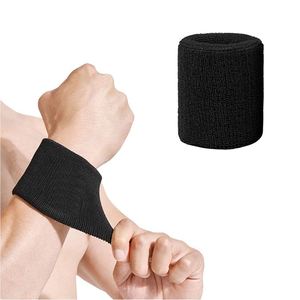 Sports Wristbands Black Anti-Sprain <b>Wrist</b> <b>Strap</b> Sweat-Wicking Stretchy Comfortable Sports Wristbands for Outdoor - Product Image 1