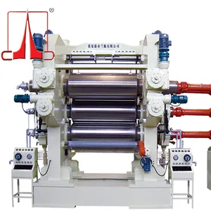 610x1830 5 Rollers Calender Machine For PVC Rigid And Soft Film Sheet By PLC Auto Line Control With CE