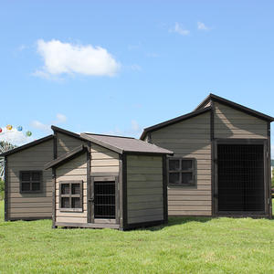 Lüks açık sevimli ahşap hayvan Pet malzemeleri ürünleri köpekler kulübesi sandık evler büyük ahşap kafes köpek evi - Product Image 4