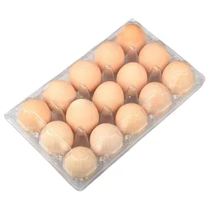 Barato de plástico de bandejas de huevos de codorniz cajas desechables de plástico para mascotas de huevo de codorniz bandeja